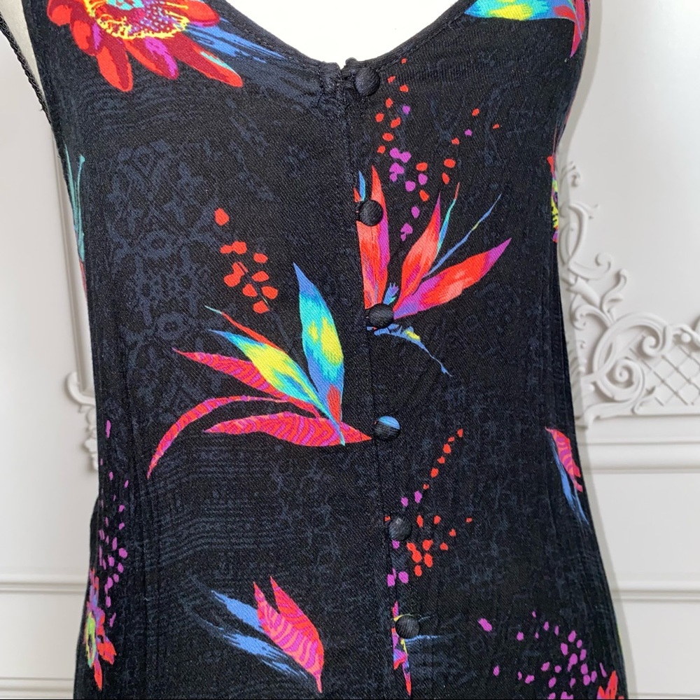 Rusty Long Black Fitted Front Button Up Dress | S… - image 6